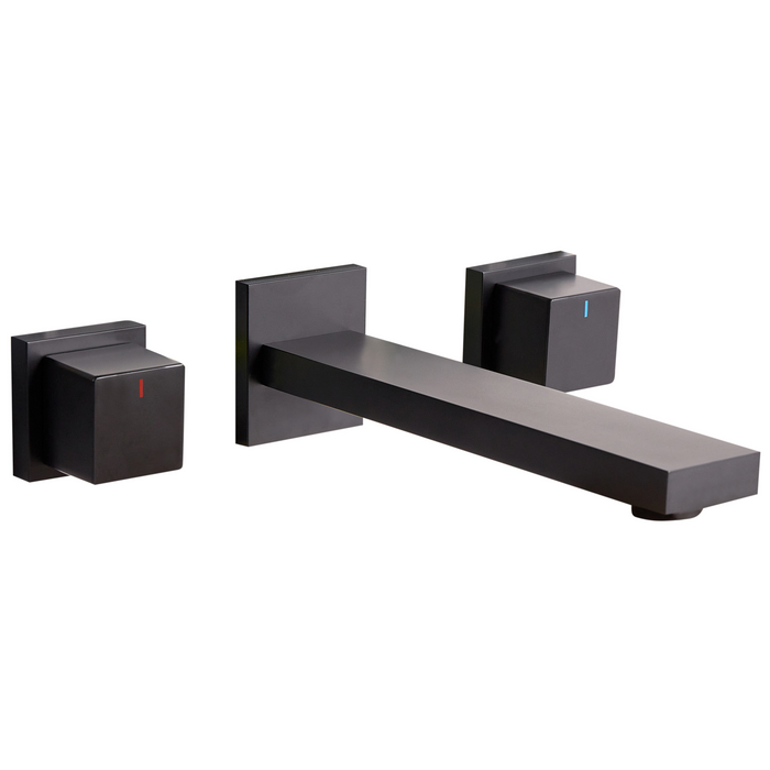 Beliani - PAILON - Wandgemonteerde mengkraan - Zwart - Messing