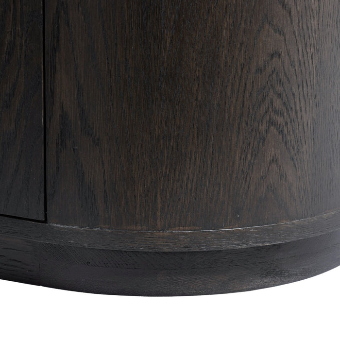 Livingfurn - Tv-meubel Donkerbruin Eiken - 180x40x45cm - Novero