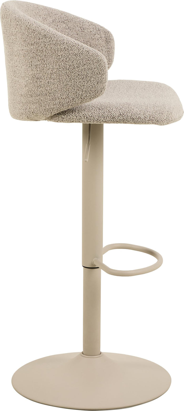 Giga Living - Barkruk Beige Stof - Zithoogte 82cm - Valerie - Set van 2