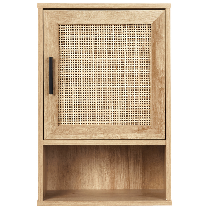 Beliani-ROSELL -Badkamer wandkast-Lichthout-40 x 60 cm-Vezelplaat