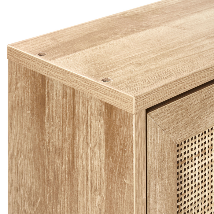 Beliani-ROSELL -Badkamer wandkast-Lichthout-40 x 60 cm-Vezelplaat