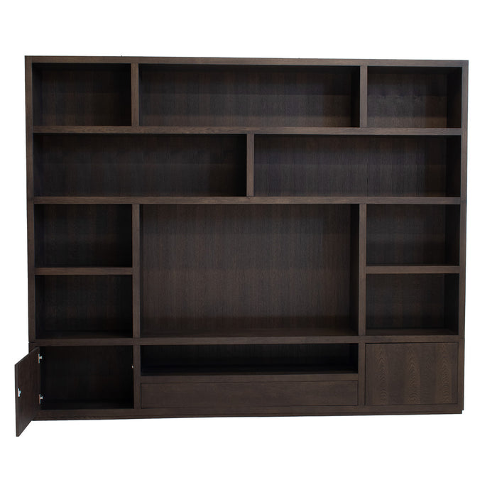 DÉJA Living - Tv-kast Donkerbruin Eikenhout - 280x40x230cm - Laurel