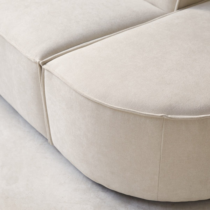Tikamoon - Modulaire loungefauteuil Dario in beige stof