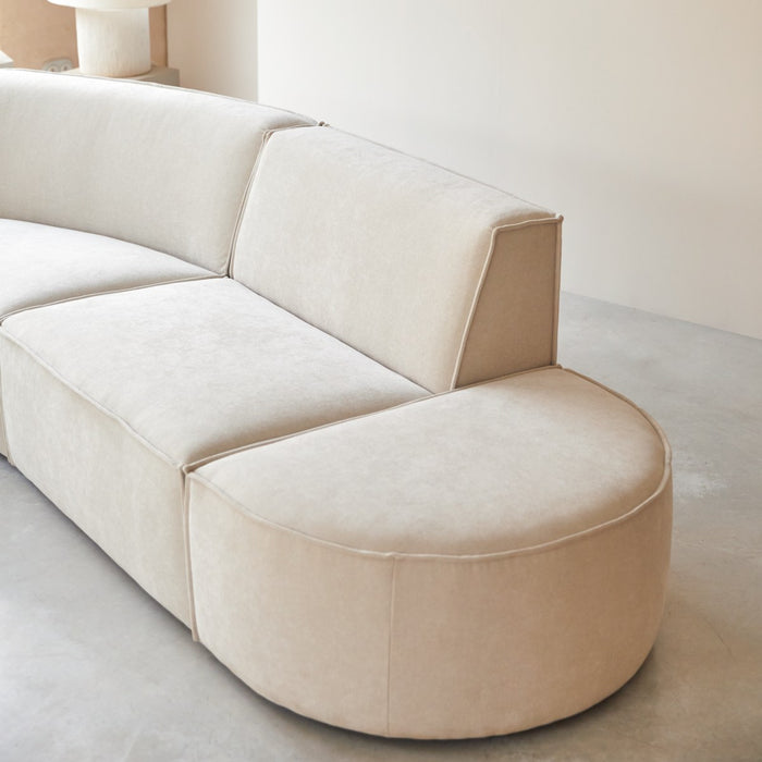 Tikamoon - Modulaire Dario 4-zitsbank in beige stof