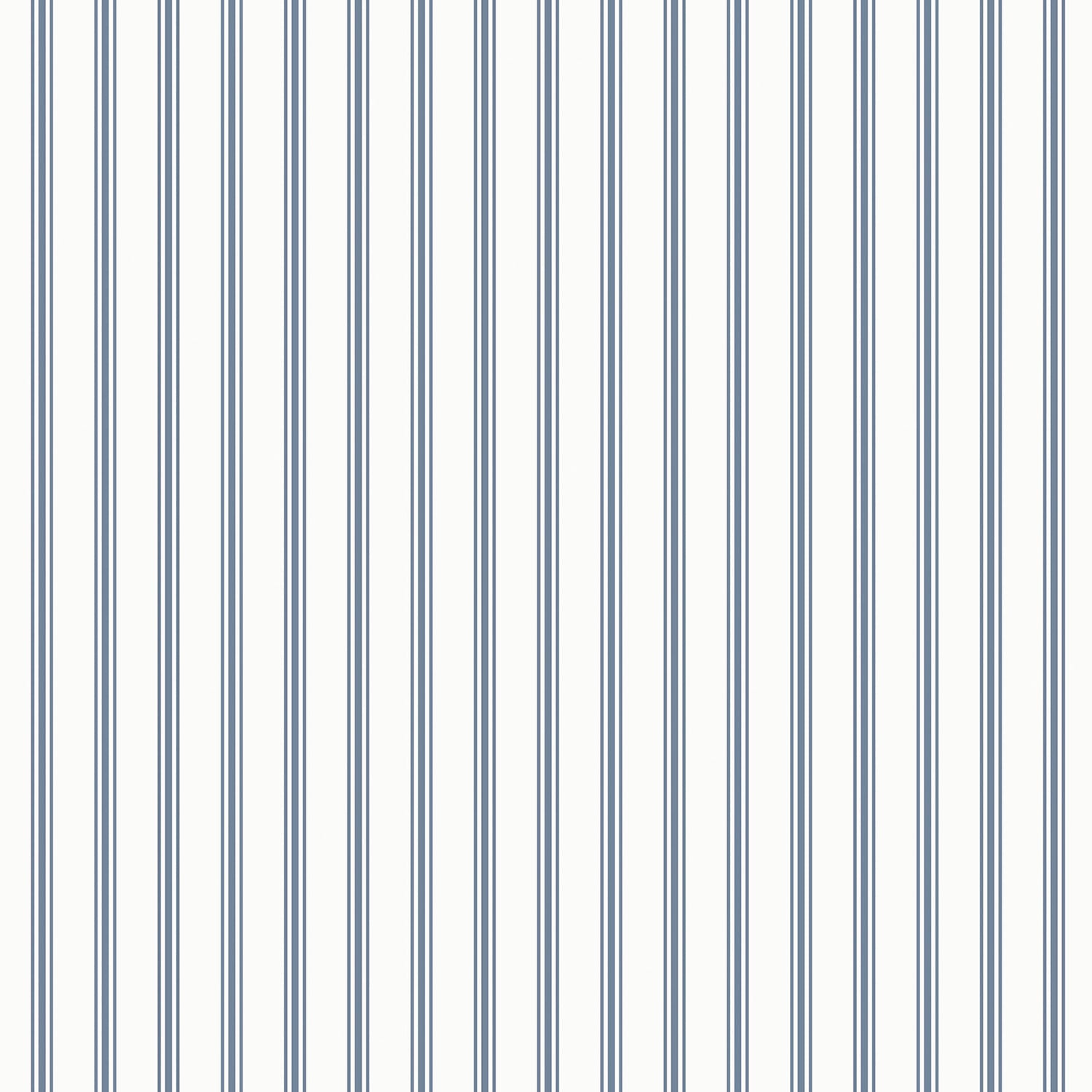 Laura Ashley Farnworth Stripe Behang - Streep - 10mx52cm - Blauw