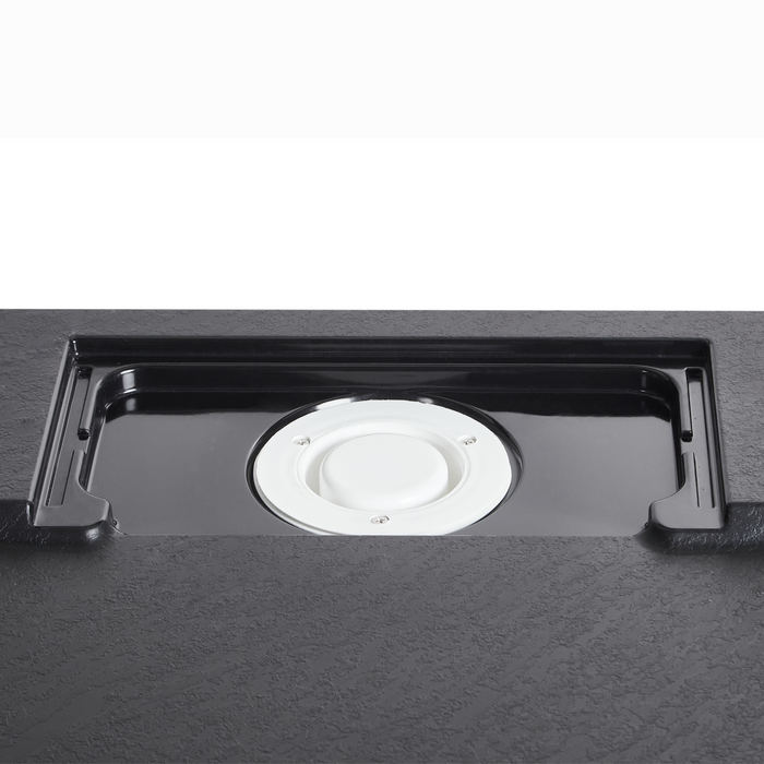 Beliani-AZZURRO-Douchebak-Zwart-90 x 90 x 3 cm-SMC (kunststof)