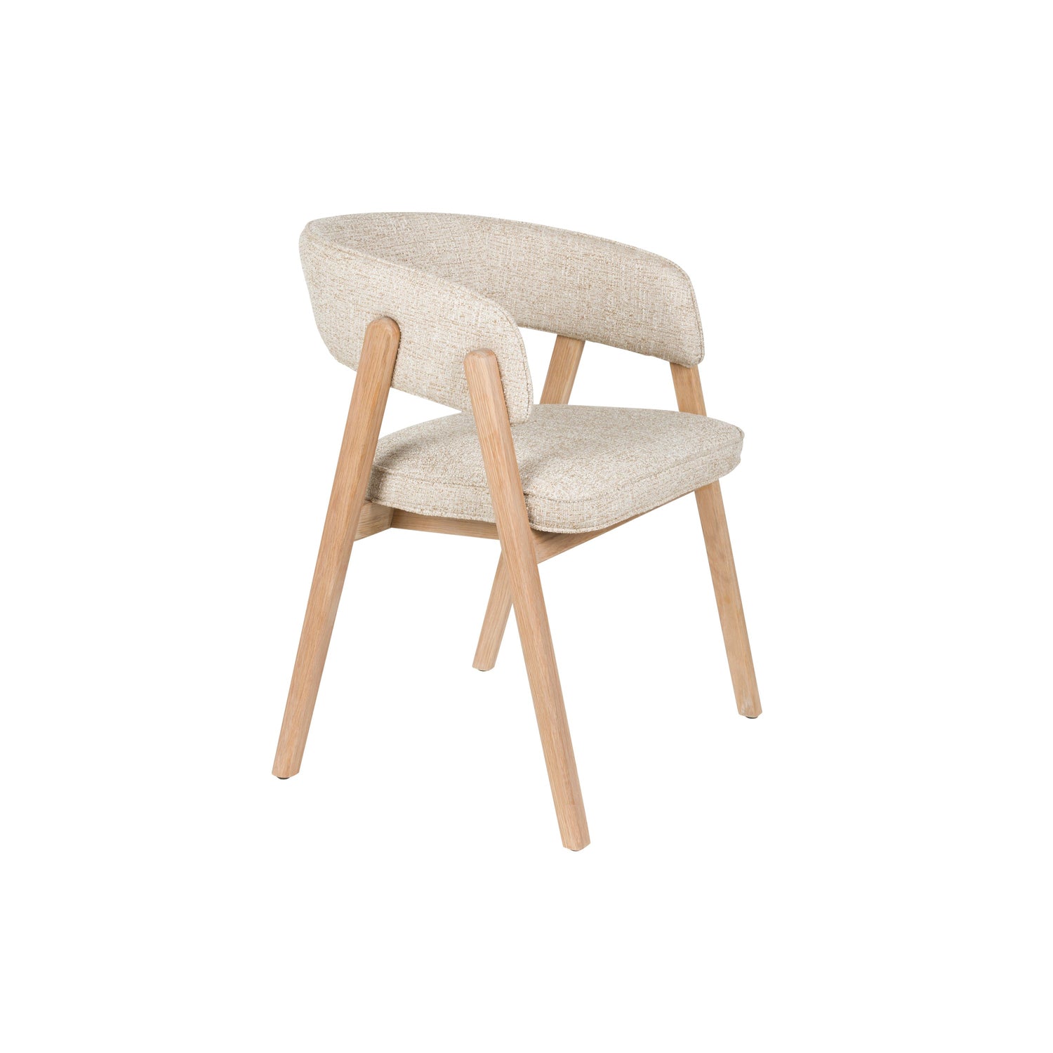 Zuiver Bright Eetkamerstoel Armleuning Beige