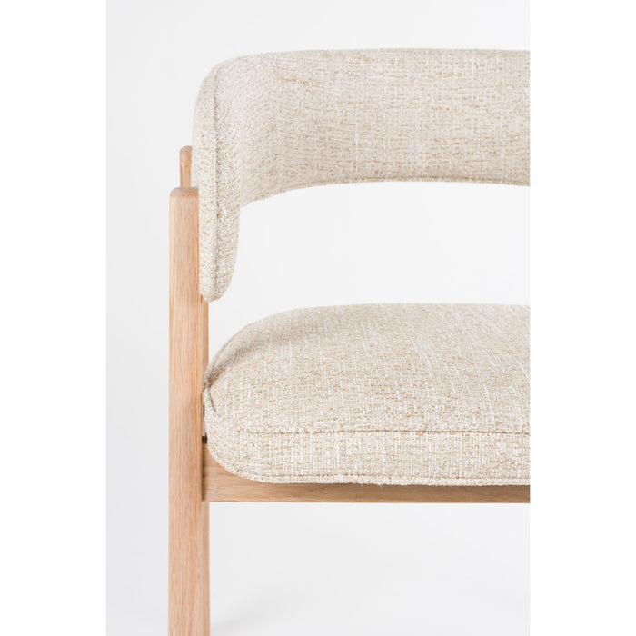 Zuiver Bright Eetkamerstoel Armleuning Beige