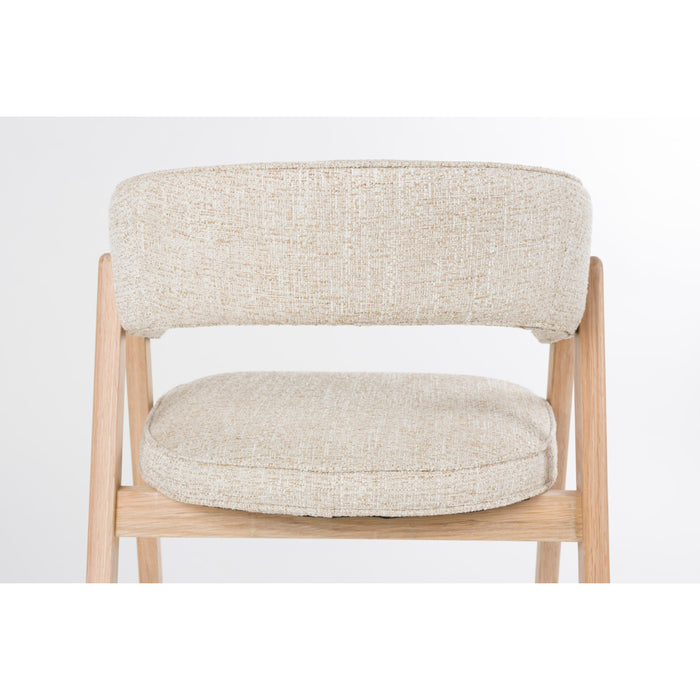 Zuiver Bright Eetkamerstoel Armleuning Beige