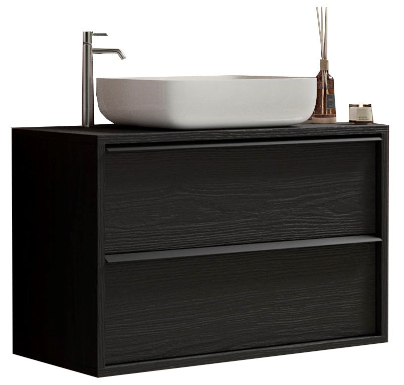 Benvenuto Design Steel 105 cm Zwevend Wastafel en Onderkast