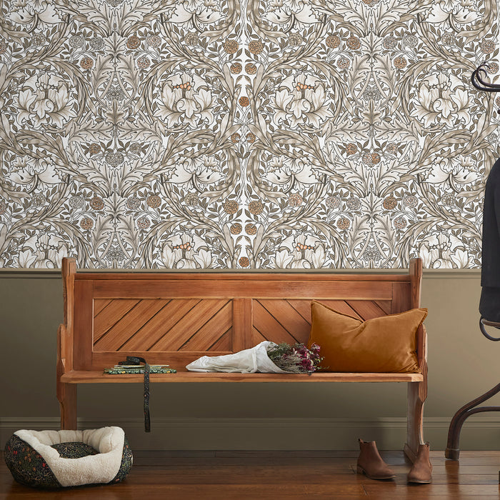 William Morris at Home Fotobehang African Marigold Neutral