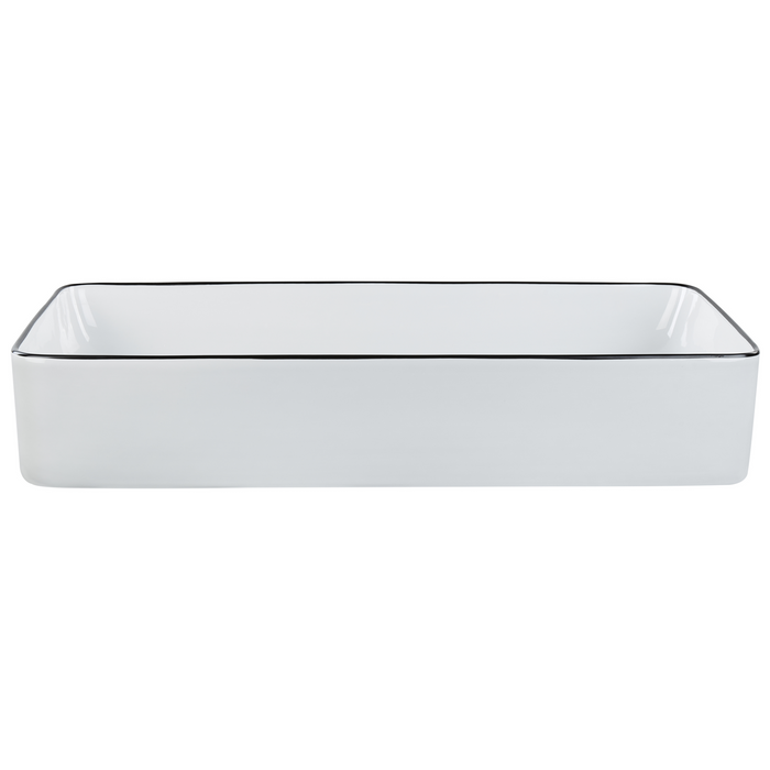 Beliani - XERT - Wastafel - Wit - 61 x 35 cm - Keramiek