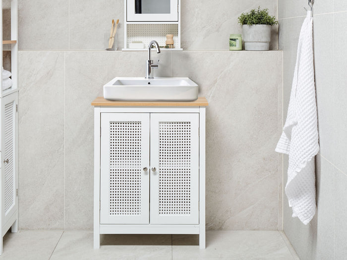 Beliani - ALAMOS - Wastafelkast - Wit - 60 x 75 cm - MDF