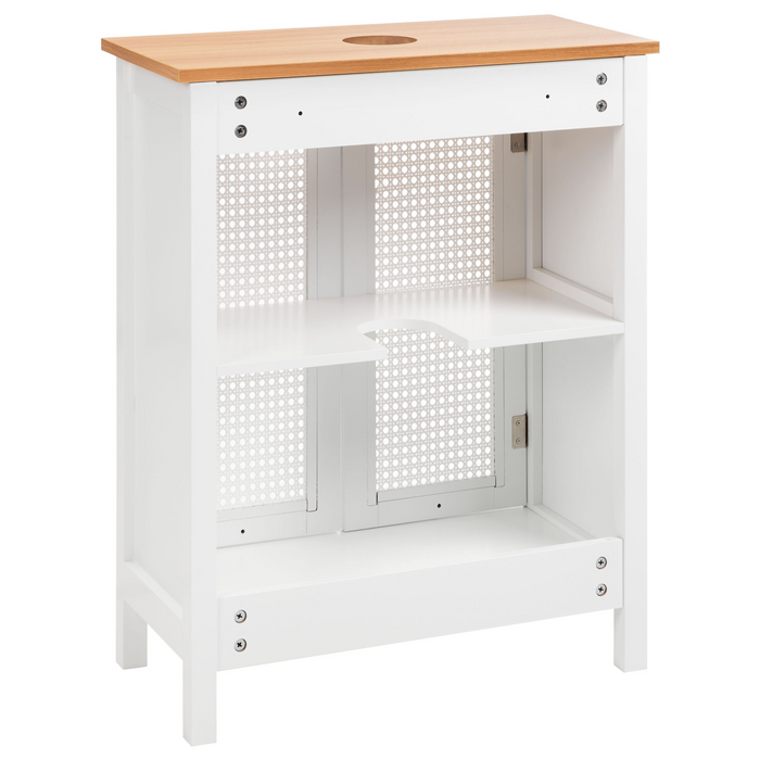 Beliani - ALAMOS - Wastafelkast - Wit - 60 x 75 cm - MDF