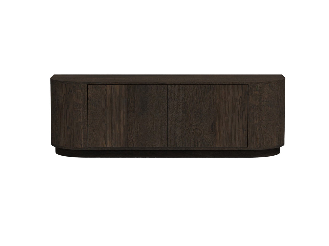 Livingfurn - Tv-meubel Donkerbruin Eiken - 140x40x45cm - Novero