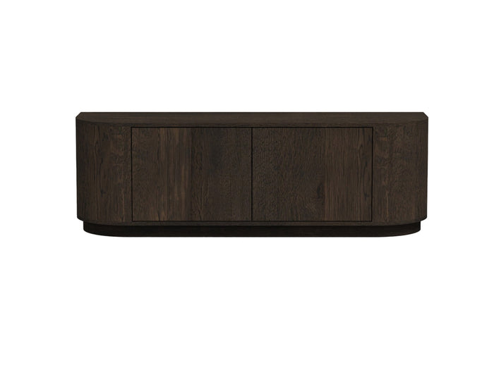 Livingfurn - Tv-meubel Donkerbruin Eiken - 140x40x45cm - Novero