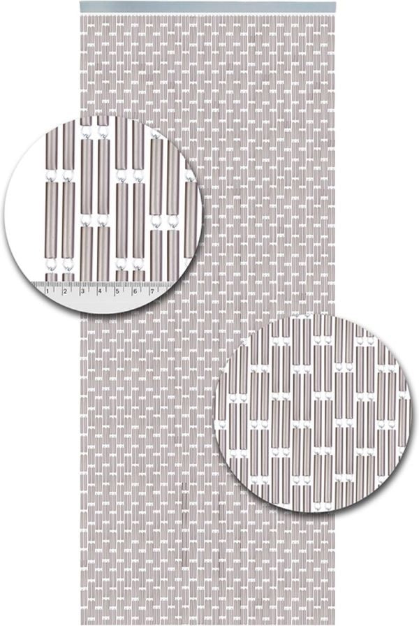 Vliegengordijnenexpert Vliegengordijn Hulzen - Zilver 100 x 240 240 x