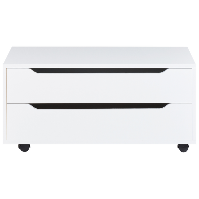 Beliani - OSASCO - Badkamerkast met wieltjes - Wit - MDP