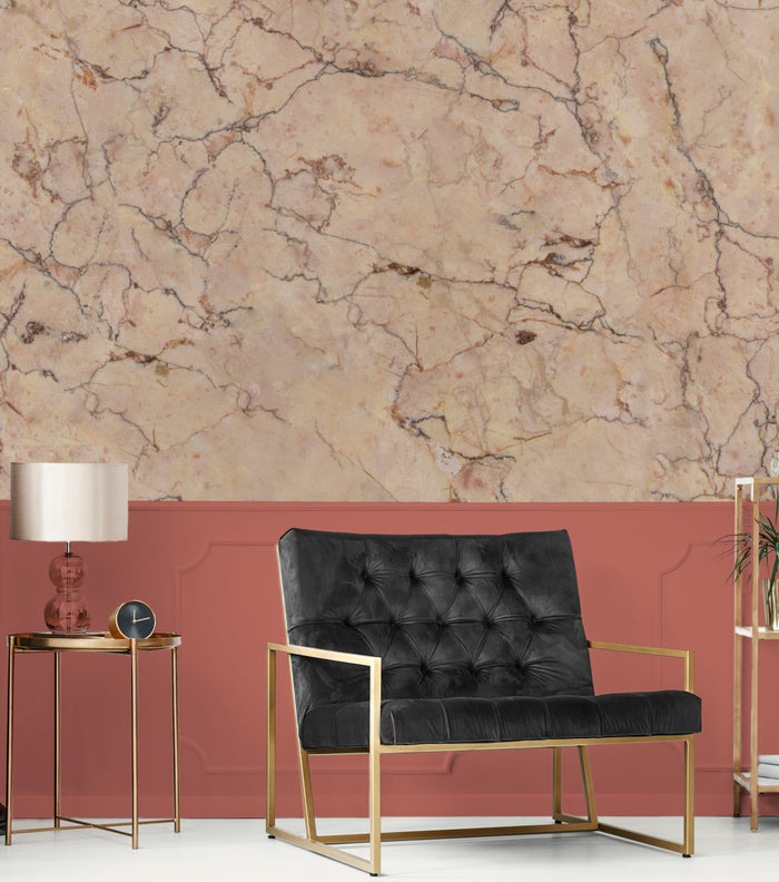 LOOKS by Wolfgang Joop Fotobehang - Marmor - Rosa - 270x300cm