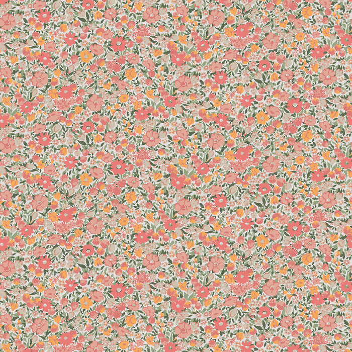 Laura Ashley Loveston Behang - Bloemen - 10mx52cm - Roze