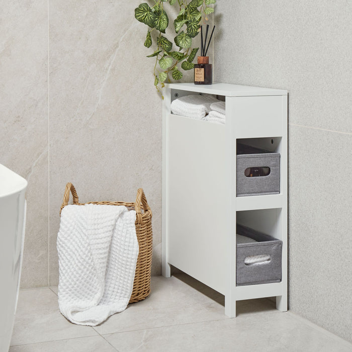 Beliani - CACHI - Badkamerkast - Wit - 20 x 70 cm - MDF