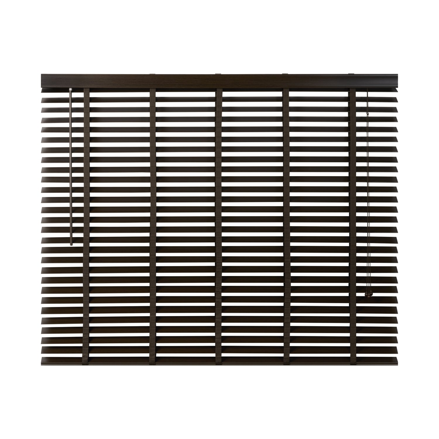 Jaloezie Hout Bruin - Hout - 160x130x5cm (BxHxD)