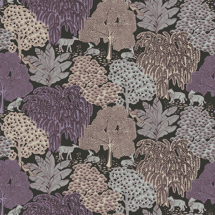 Laura Ashley Garwood Grove Behang - Planten - 10mx52cm - Paars