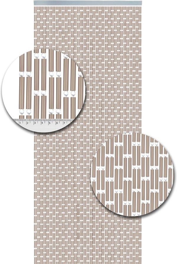 Vliegengordijnenexpert Vliegengordijn Hulzen - Zand 90 x 210 cm Op het