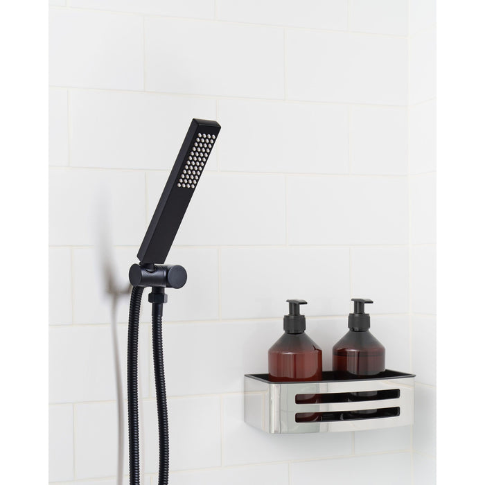 Beliani - TABACAL - Handdouche - Zwart - Messing