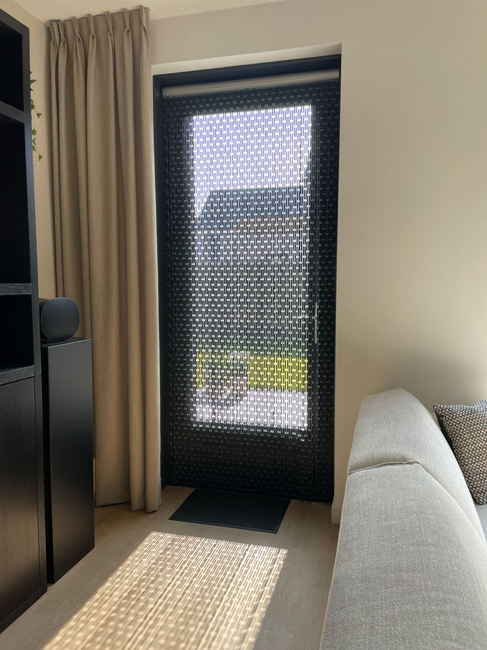 Vliegengordijnenexpert Vliegengordijn Hulzen - Zwart 90 x 210 cm Op