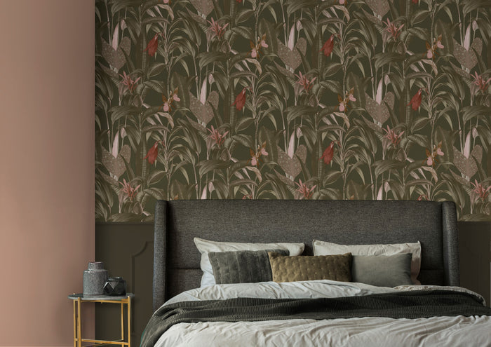 LOOKS by Wolfgang Joop Vliesbehang - Tropische Bl�tter - Gr�n -