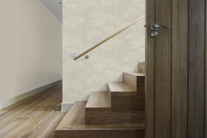 LOOKS by Wolfgang Joop Vliesbehang - Palme deluxe - Beige - 10mx53cm