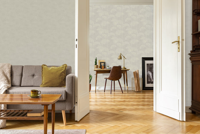 LOOKS by Wolfgang Joop Vliesbehang - Palme deluxe - Beige - 10mx53cm