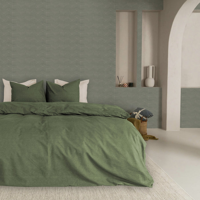 Kayori vliesbehang Sasa - Groen