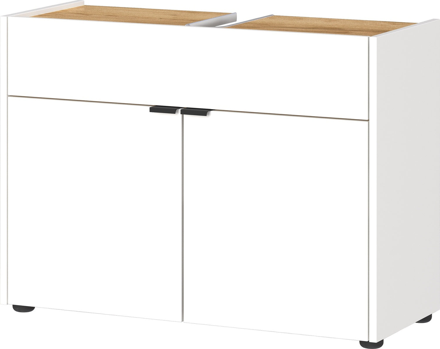 Germania Forano Wit | Eiken Wastafelonderkast 80 cm