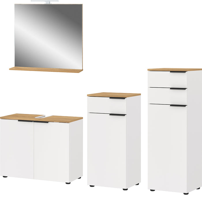 Germania Menen Wit | Eiken Badmeubel Set Twee