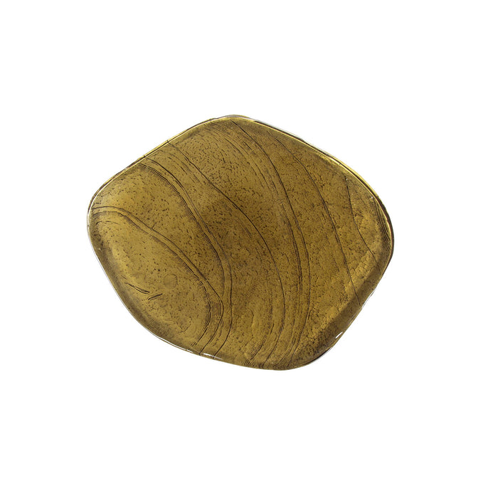 Giga Meubel - Bijzettafel Goud Metaal|Glas - 53x42x50cm - Eclipse