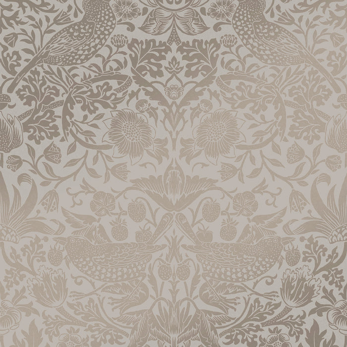 William Morris at Home Vliesbehang Strawberry Thief Fibrous Neutral -