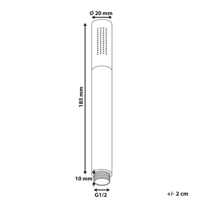 Beliani - MARFAU - Handdouche - Zilver - Messing