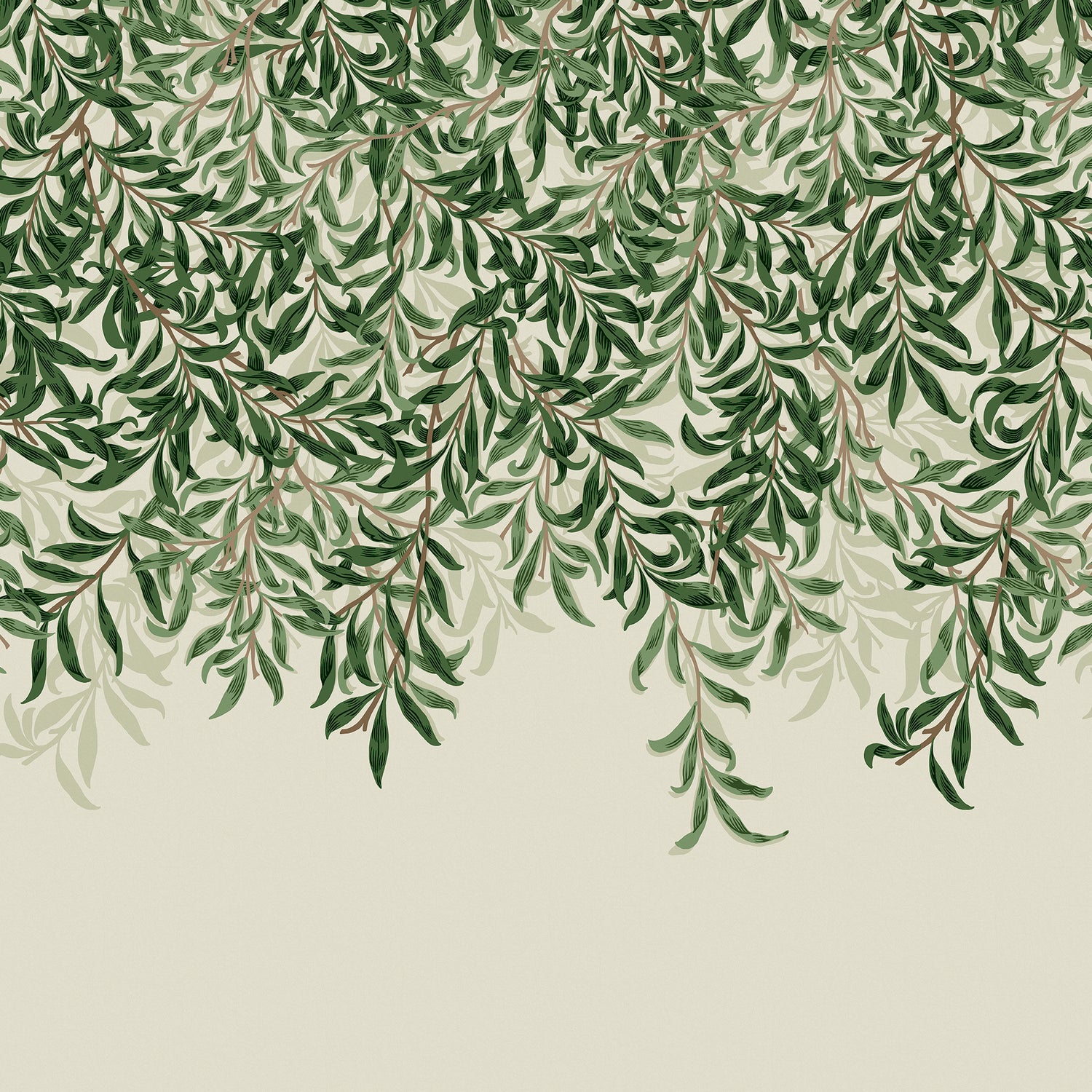 William Morris at Home Fotobehang - Willow Bough Greens - 400x250 cm