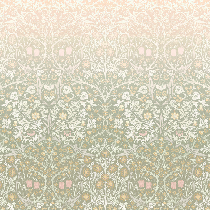 William Morris at Home Fotobehang Blackthorn Sage & Pink