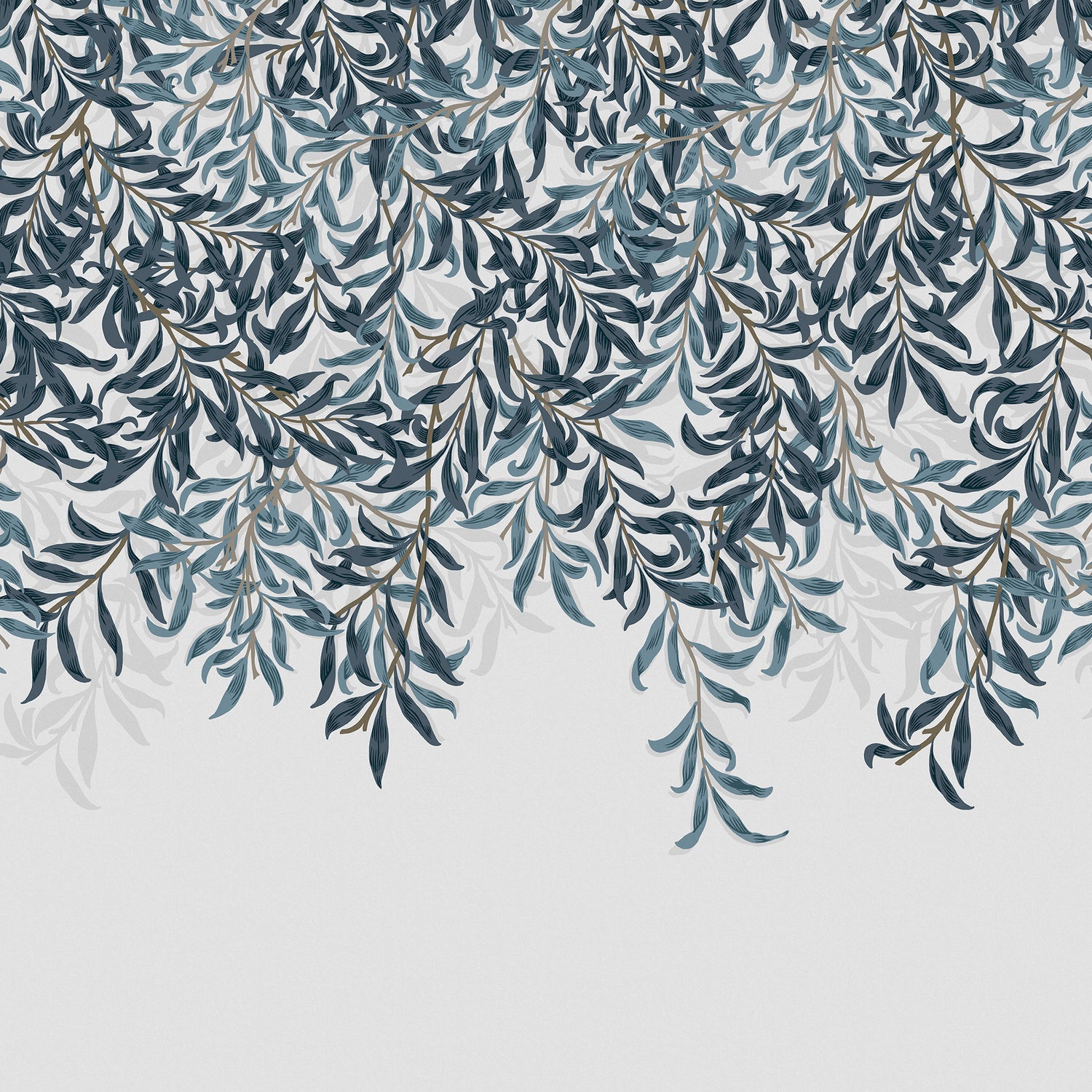 William Morris at Home Fotobehang - Willow Bough Blue - 400x250 cm