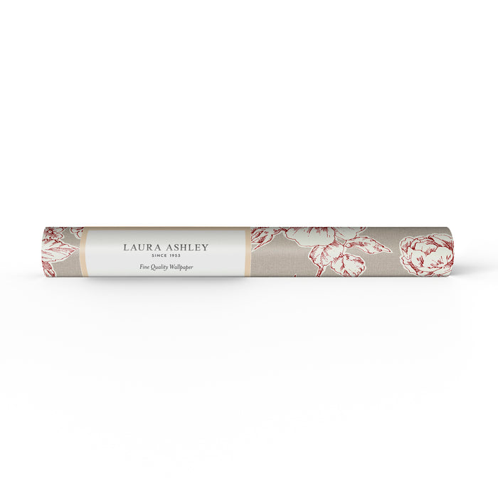 Laura Ashley Pollington Roses Behang - Bloemen - 10mx52cm - Grijs