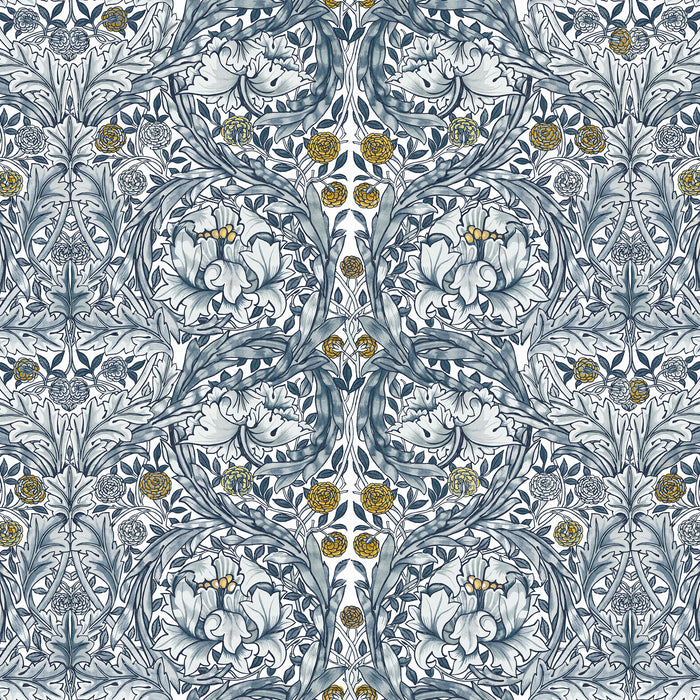 William Morris at Home Fotobehang African Marigold Blue