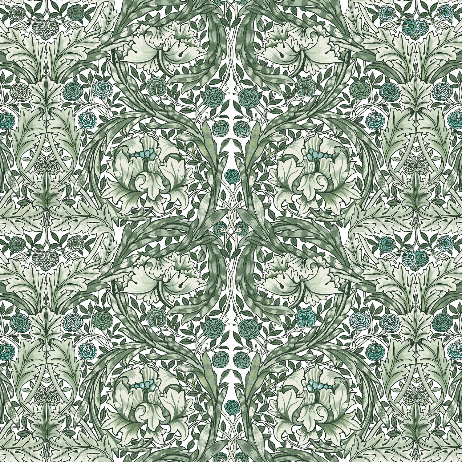 William Morris at Home Fotobehang African Marigold Green