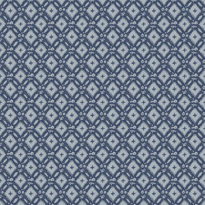 Laura Ashley Whitebrook Behang - Ruit - 10mx52cm - Blauw