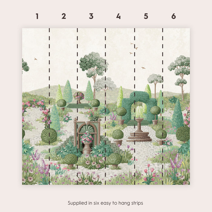 Laura Ashley Naunton Folly Fotobehang - Planten - 280x300cm - Groen