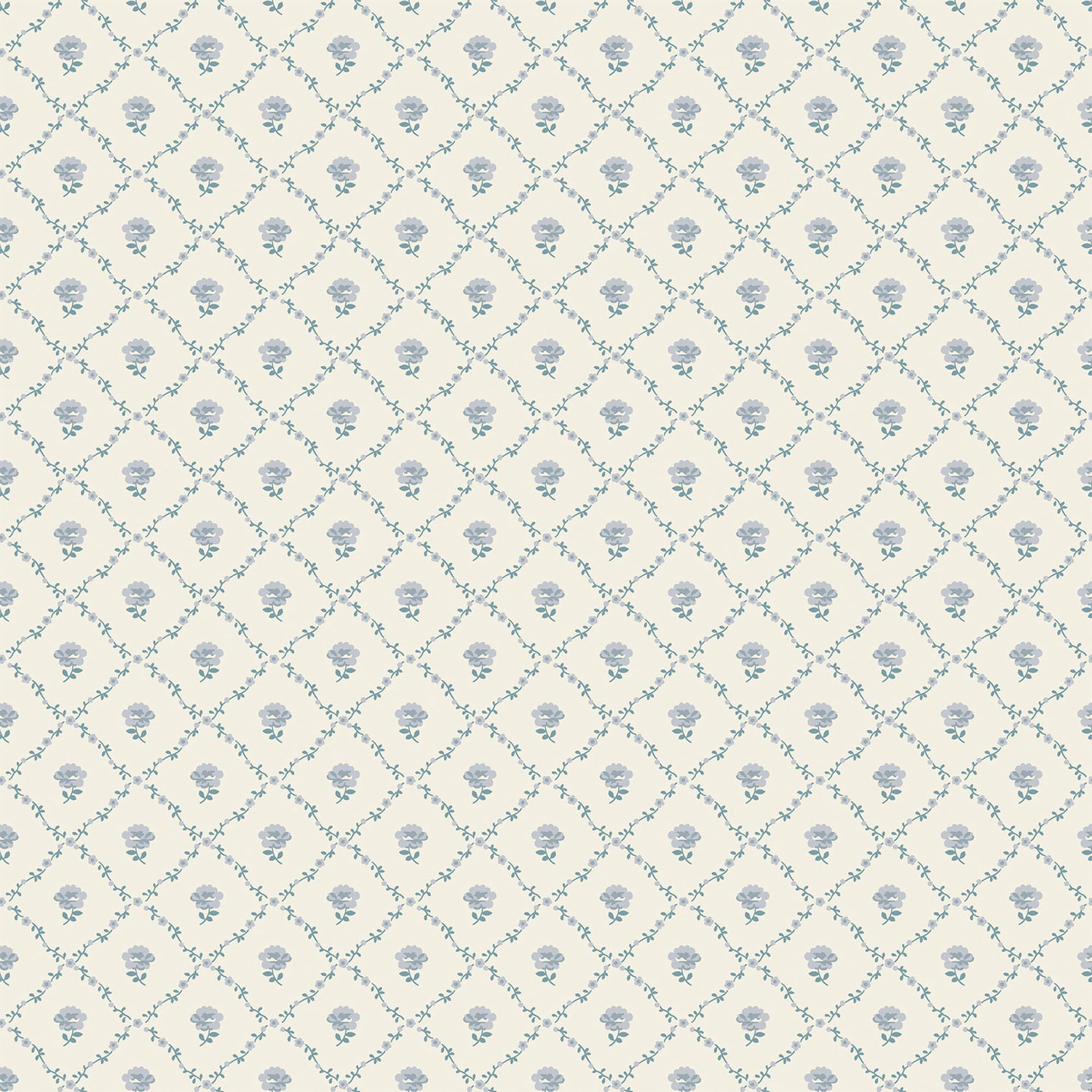 Laura Ashley Kate Behang - Bloemen - 10mx52cm - Blauw