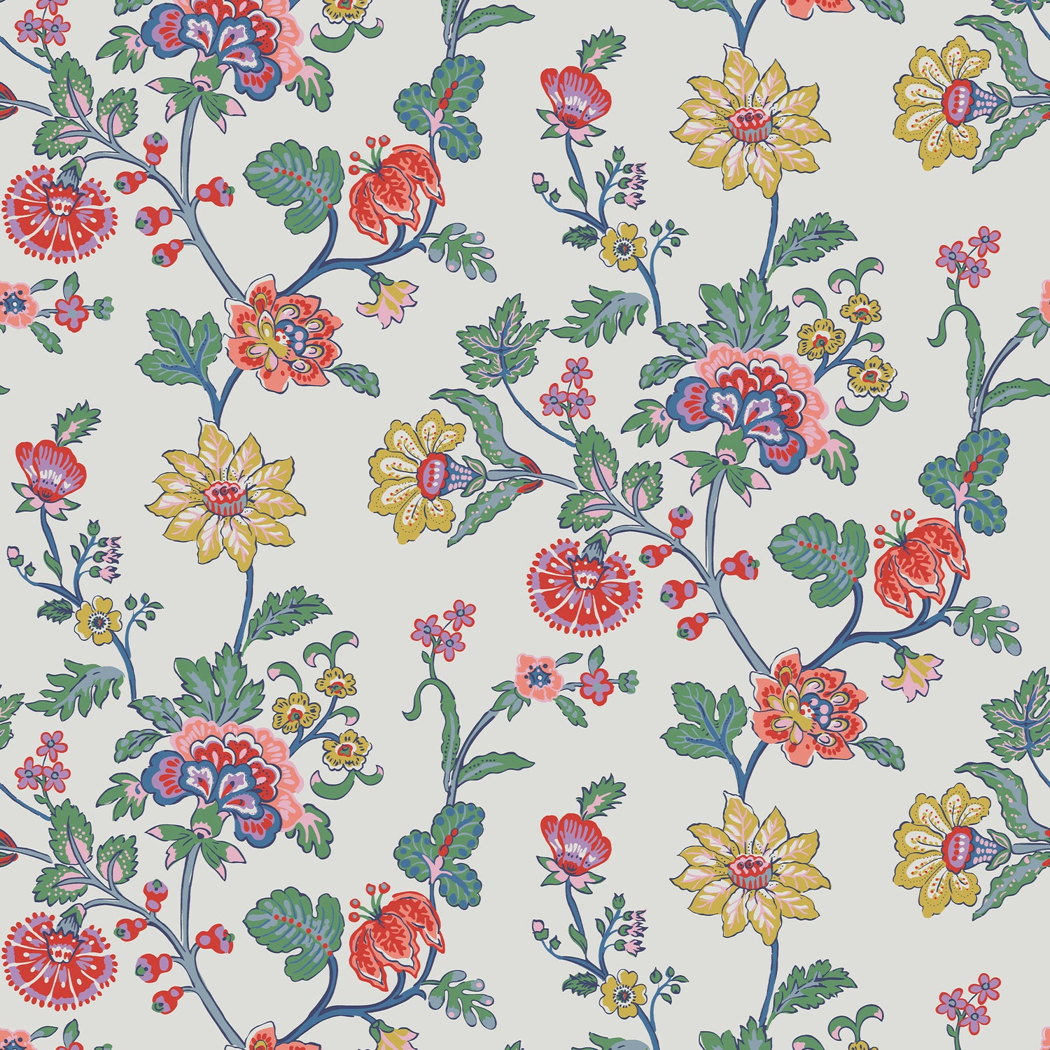 Joules Vliesbehang - Vine Cottage Floral - 1005x52