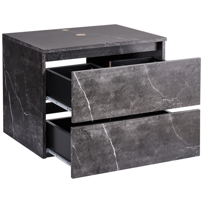 Beliani - SERRA - Badkamerkast - Zwart - 60 x 47 cm - MDP